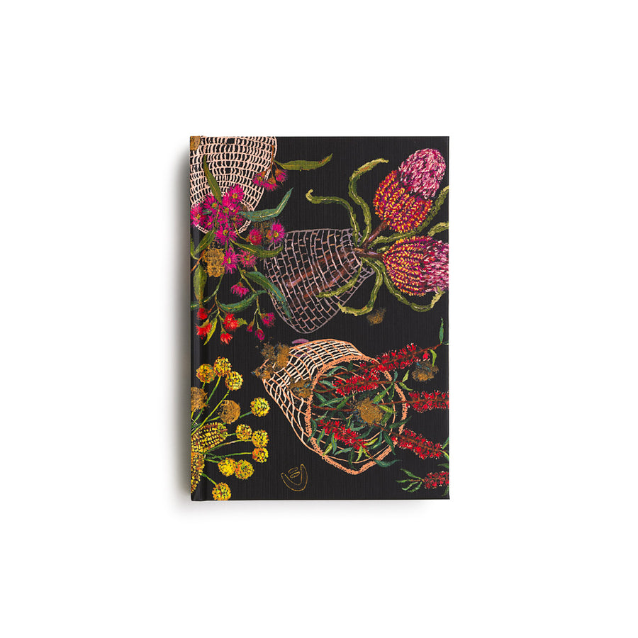 Hardcover Notebook - Deanne Gilson, Flower Baskets