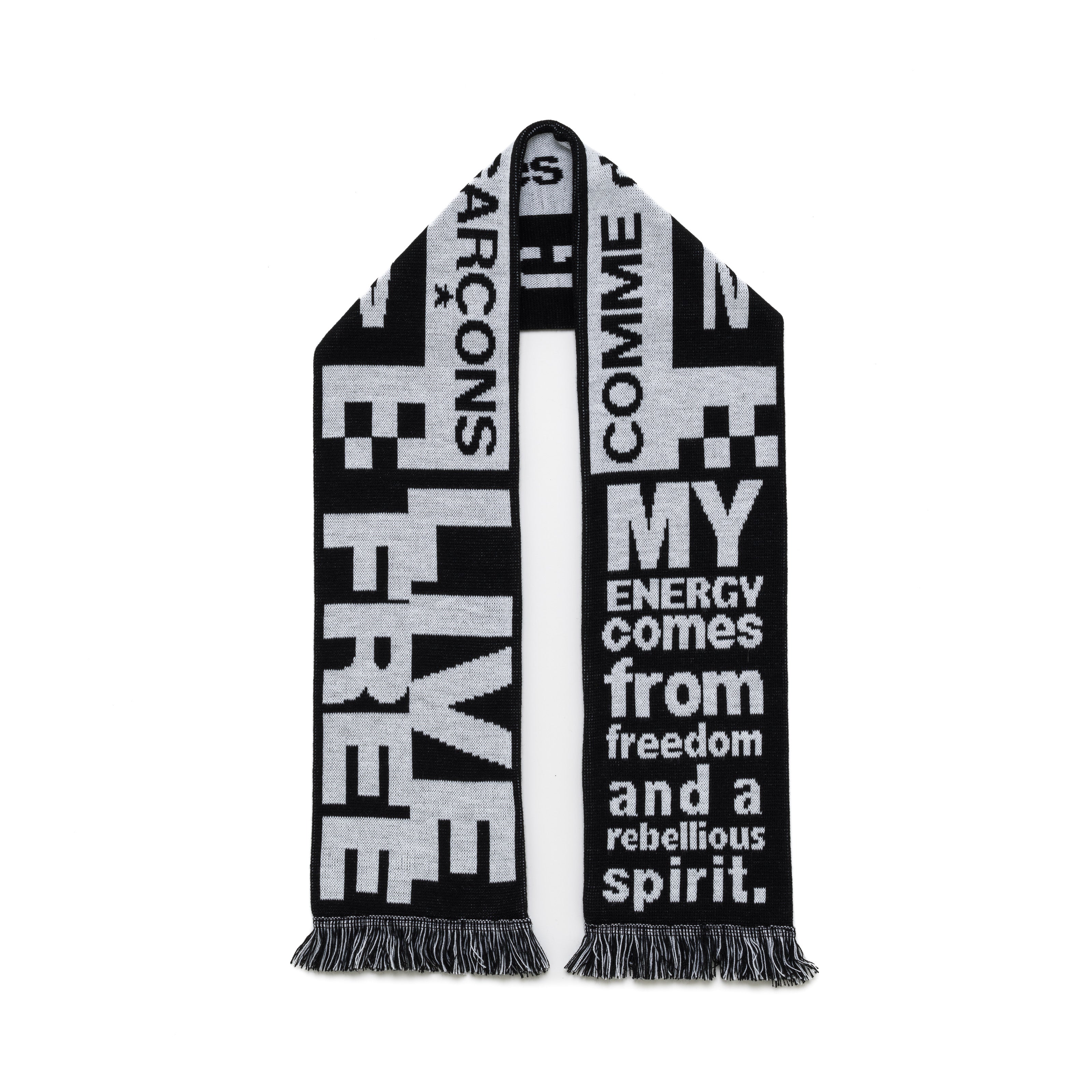 小物 COMME des GARCONS - Slogan Stripe Scarf PUBL037365.jpg?v=1764816671