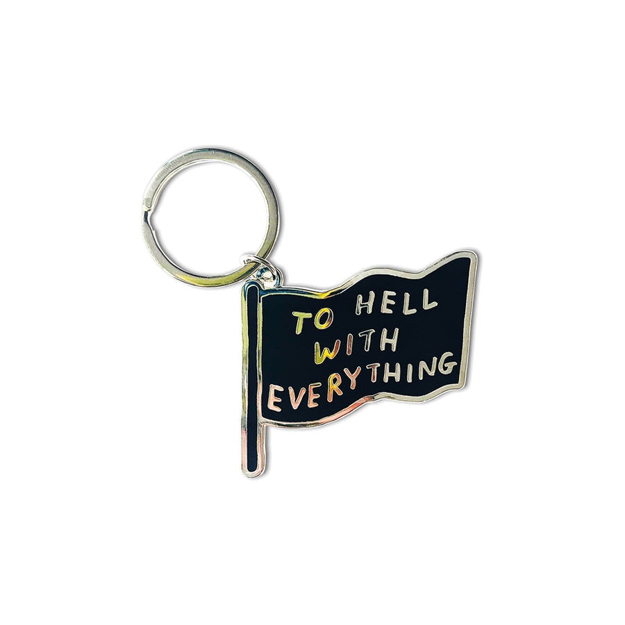 Keyring - David Shrigley, To Hell With Everything