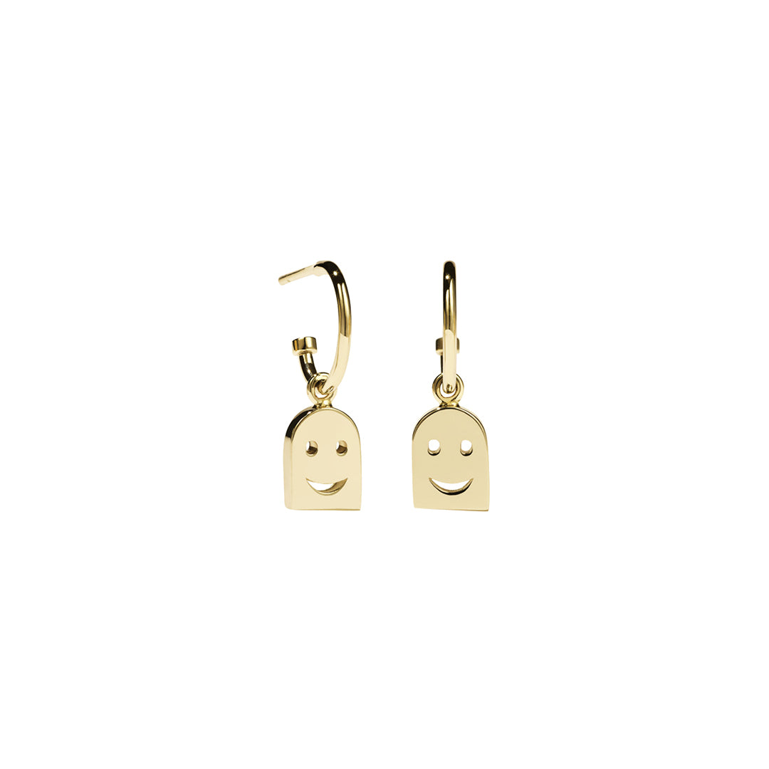 Smiley face deals dangle earrings