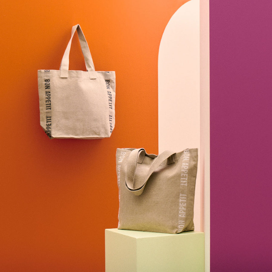 Bon Appetit Tote Bag - White