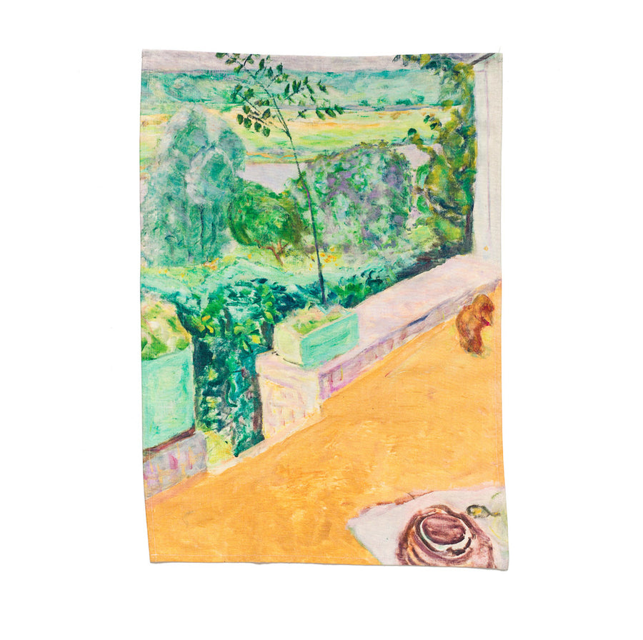 Tea Towel - Pierre Bonnard, Dog on the Terrace