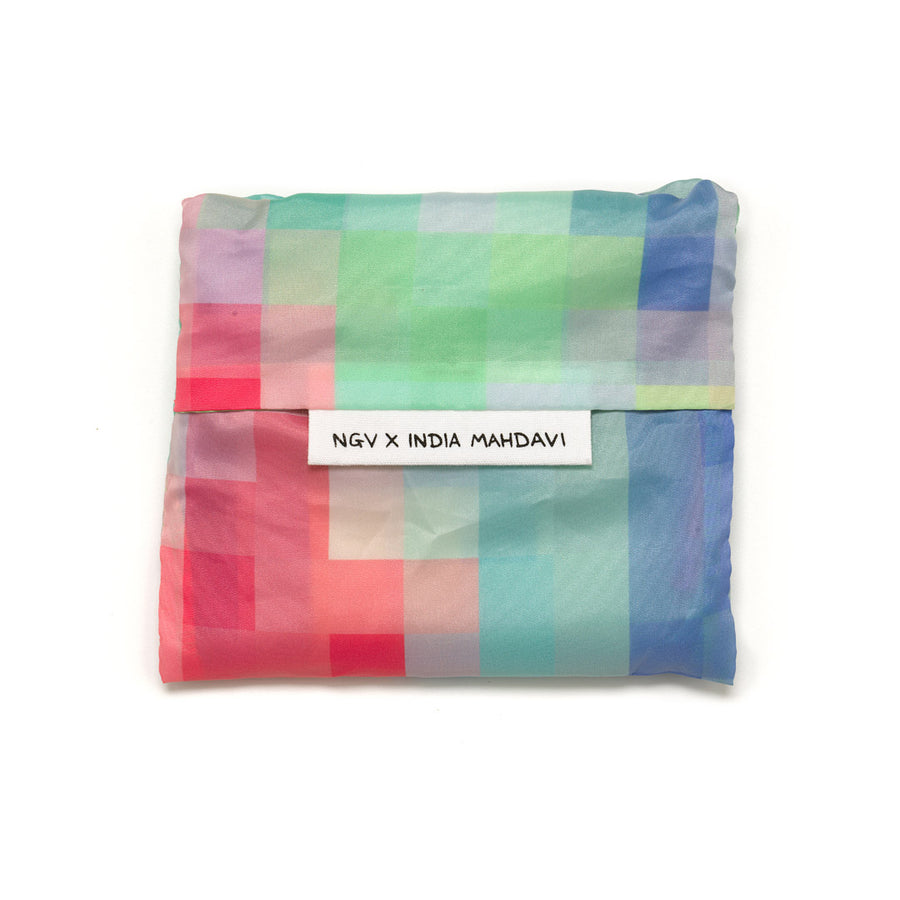 NGV x India Mahdavi Shopper Bag - Floral Pixel