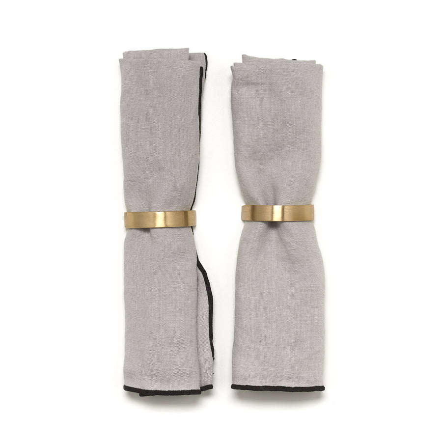 Napkin Set of 4 - Cool Grey Amara Stitch