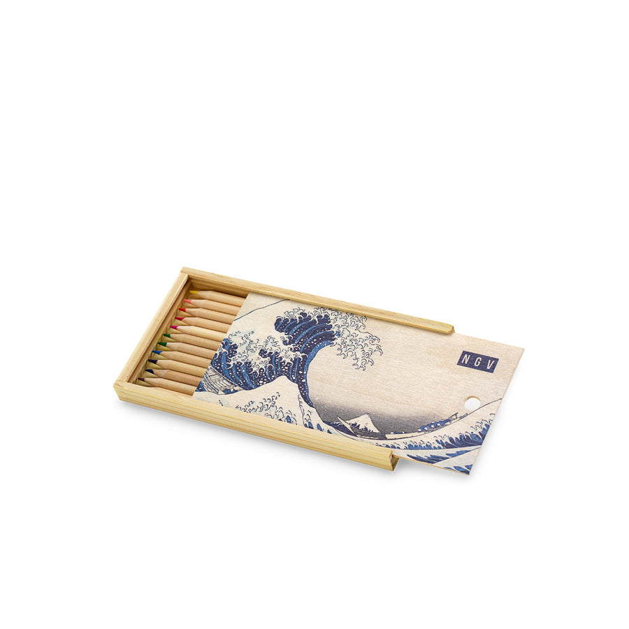 Pencil Set - Katsushika Hokusai, The Great Wave