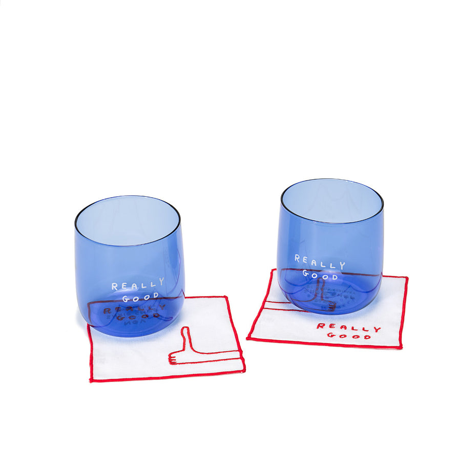 David Shrigley Glasses - Set of 2