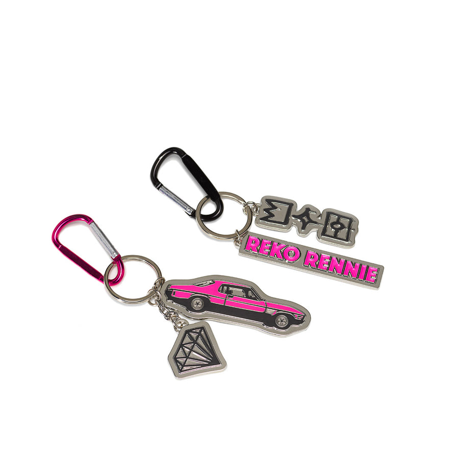 Reko Rennie Carabiner Keyrings - 2 Styles