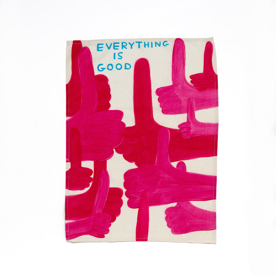 Tea Towel - David Shrigley, Everything is Good