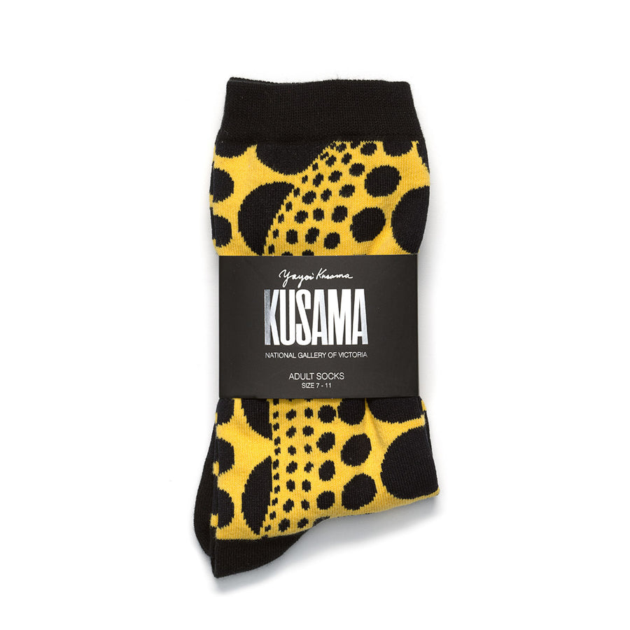 Socks – Yayoi Kusama, Yellow Pumpkin