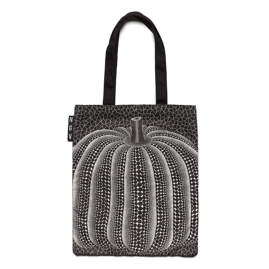 Tote Bag – Yayoi Kusama, Black Pumpkin