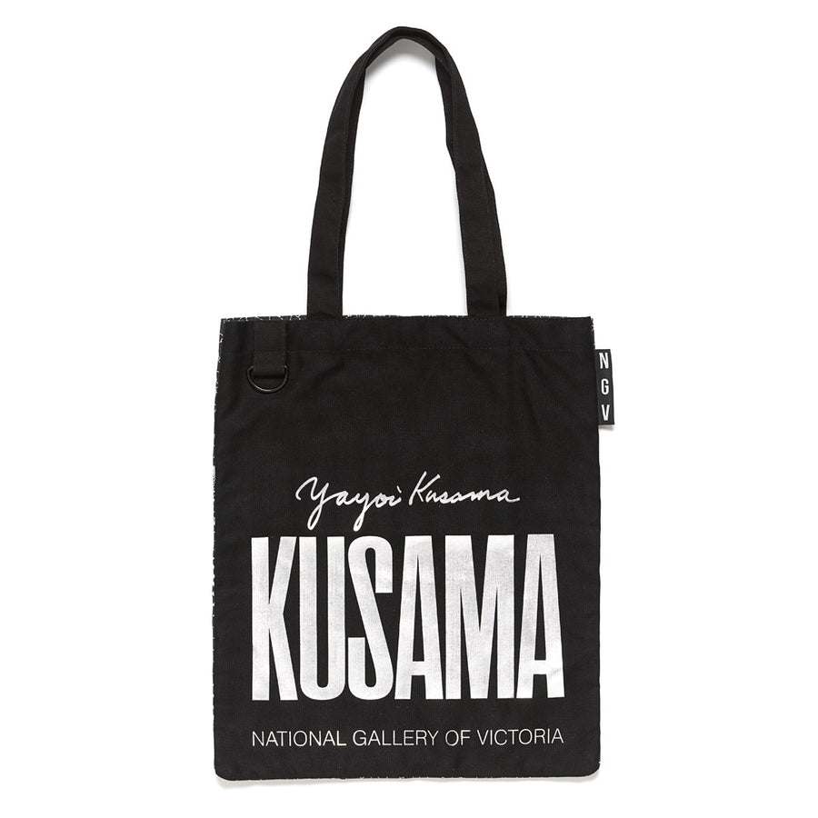 Tote Bag – Yayoi Kusama, Black Pumpkin