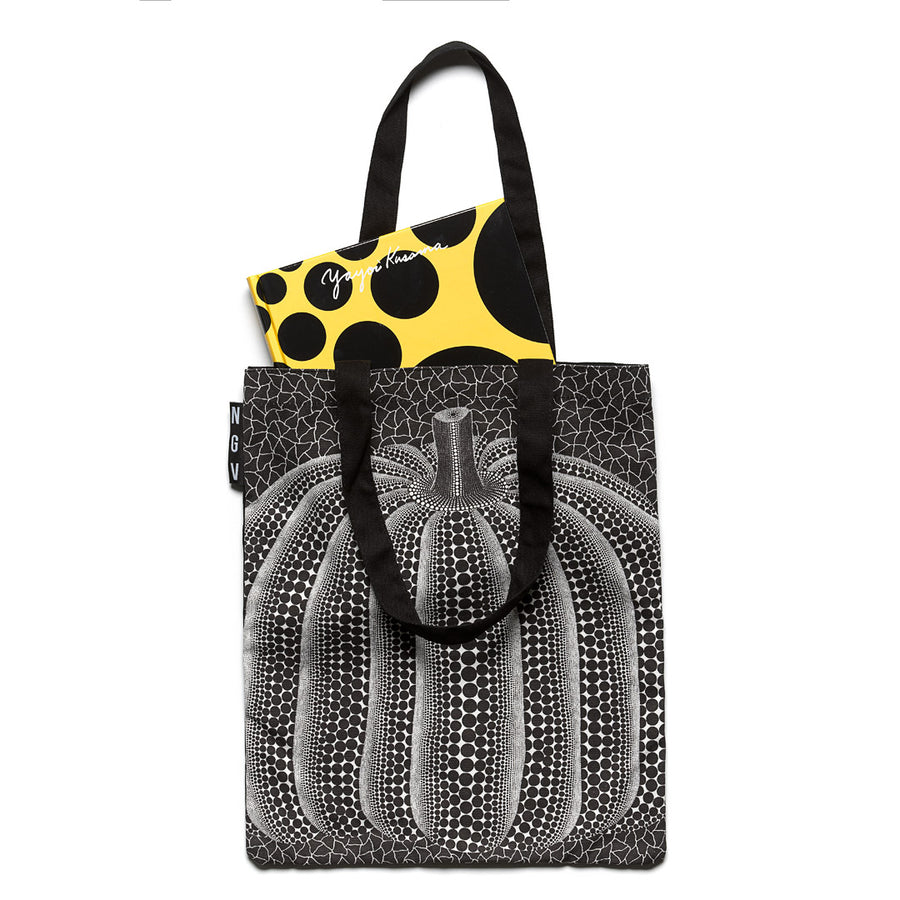 Tote Bag – Yayoi Kusama, Black Pumpkin