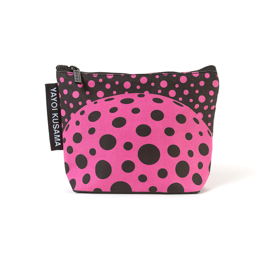 Pouches – Yayoi Kusama, Pink and Black Dots