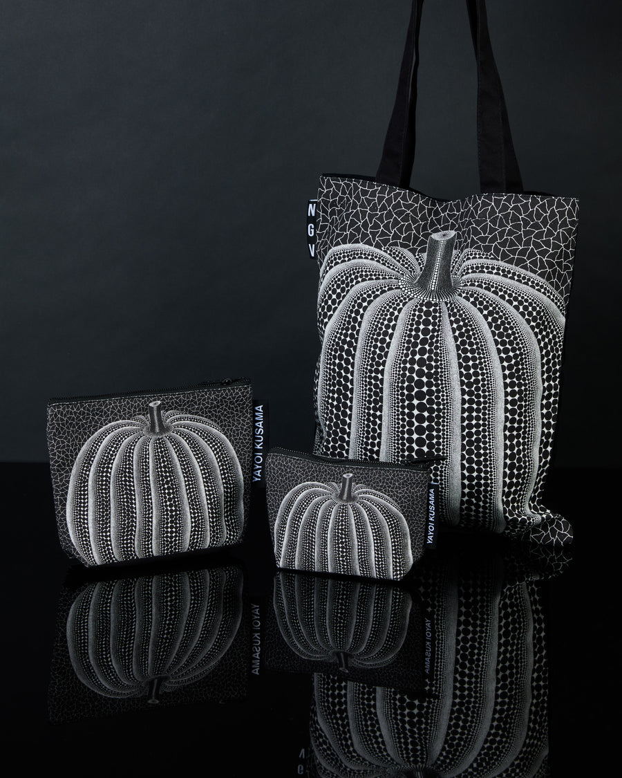 Pouches – Yayoi Kusama, Black Pumpkin