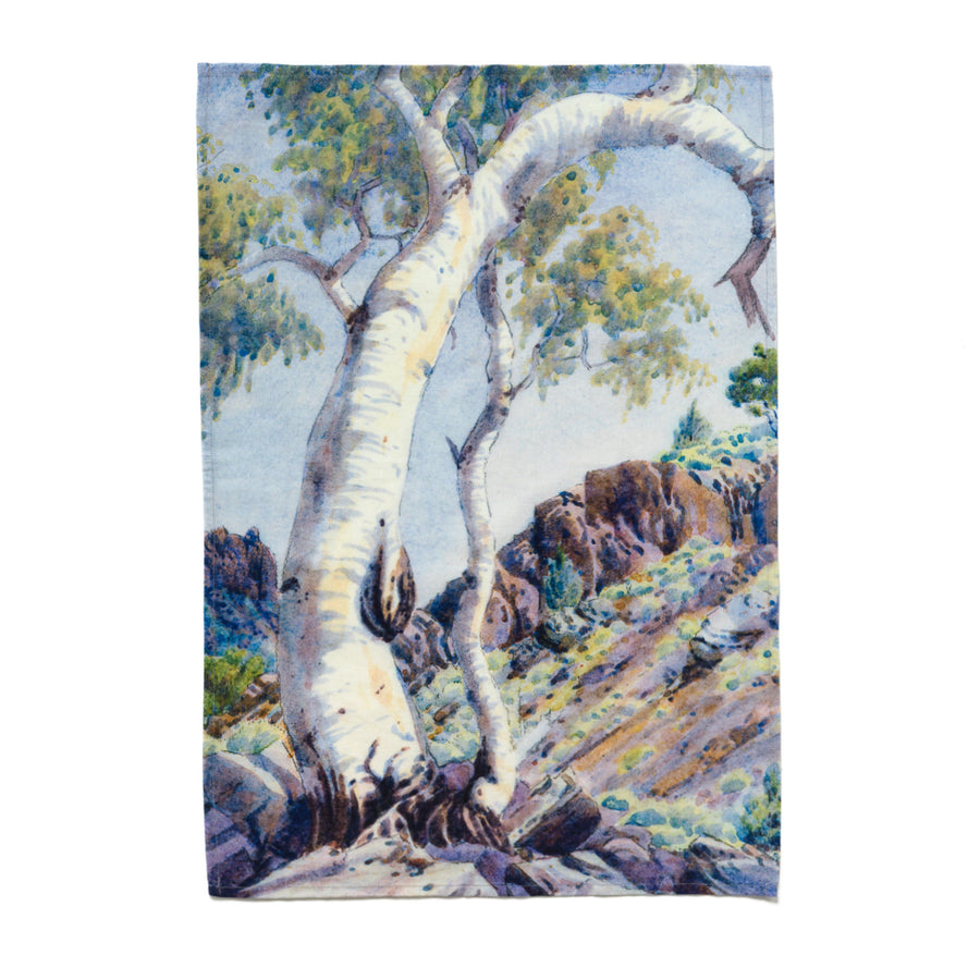 Tea Towel – Albert Namatjira, Ghost Gum, MacDonnell Ranges, Central Australia