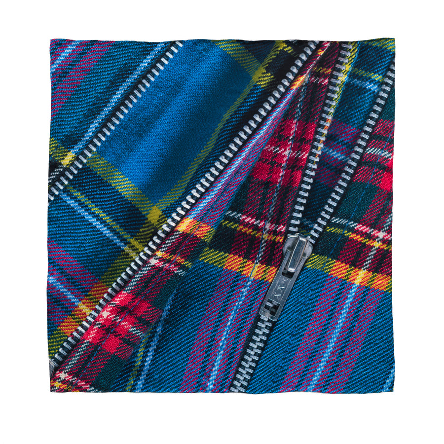 Silk Scarf – Tartan Zips