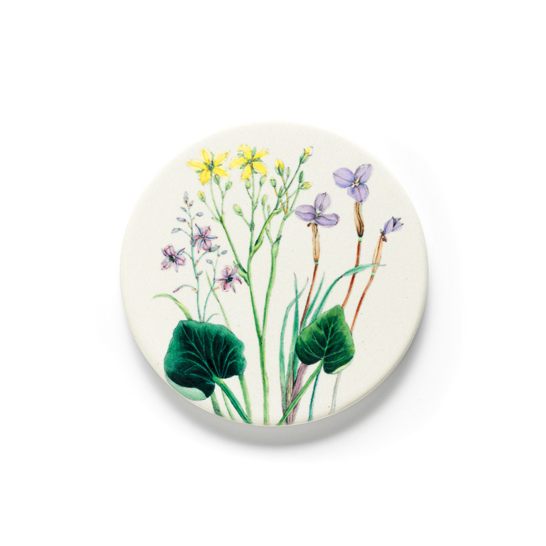 Ngv Text Ceramic Coaster – Anthropodium – NGV design store