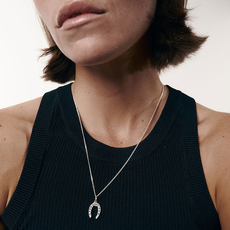 MEADOWLARK x Nell Lucky Necklace - Oxidised Silver