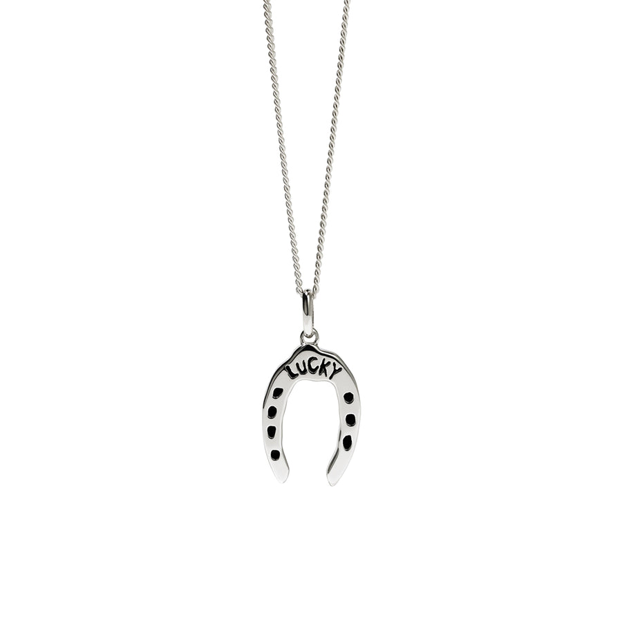 MEADOWLARK x Nell Lucky Necklace - Oxidised Silver