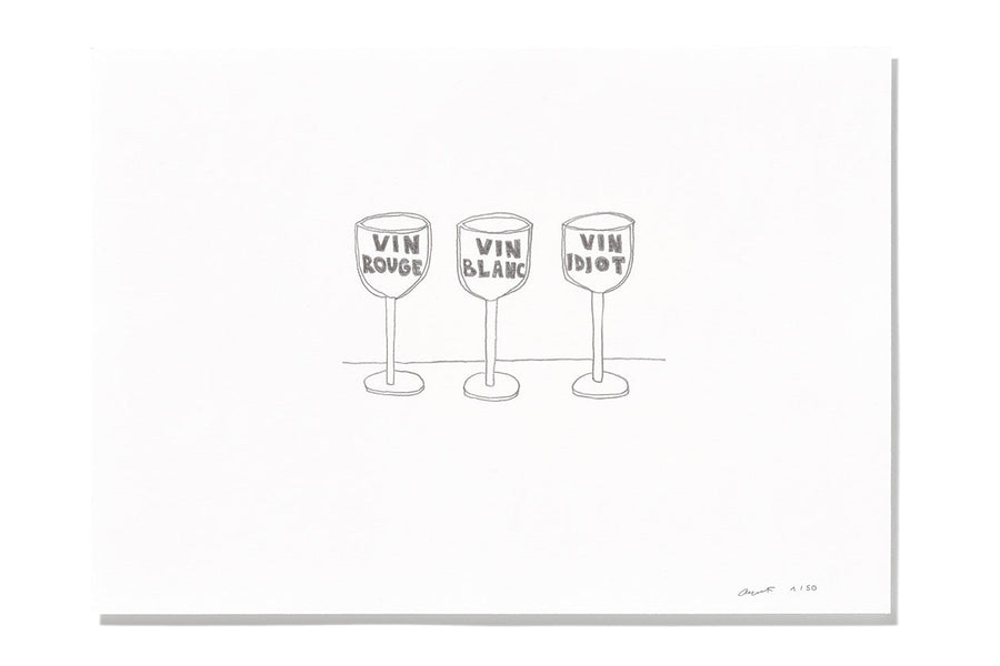 Olaf Breuning, Vin Idiot Limited Edition Print