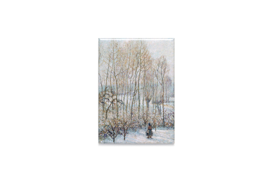 Magnet - Camille Pissarro, Morning Sunlight on the Snow, Èragny-sur-Epte