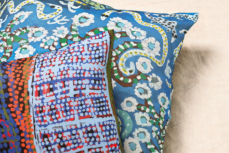Small Linen Cushion Cover- Weaver Jack, Kalyjali